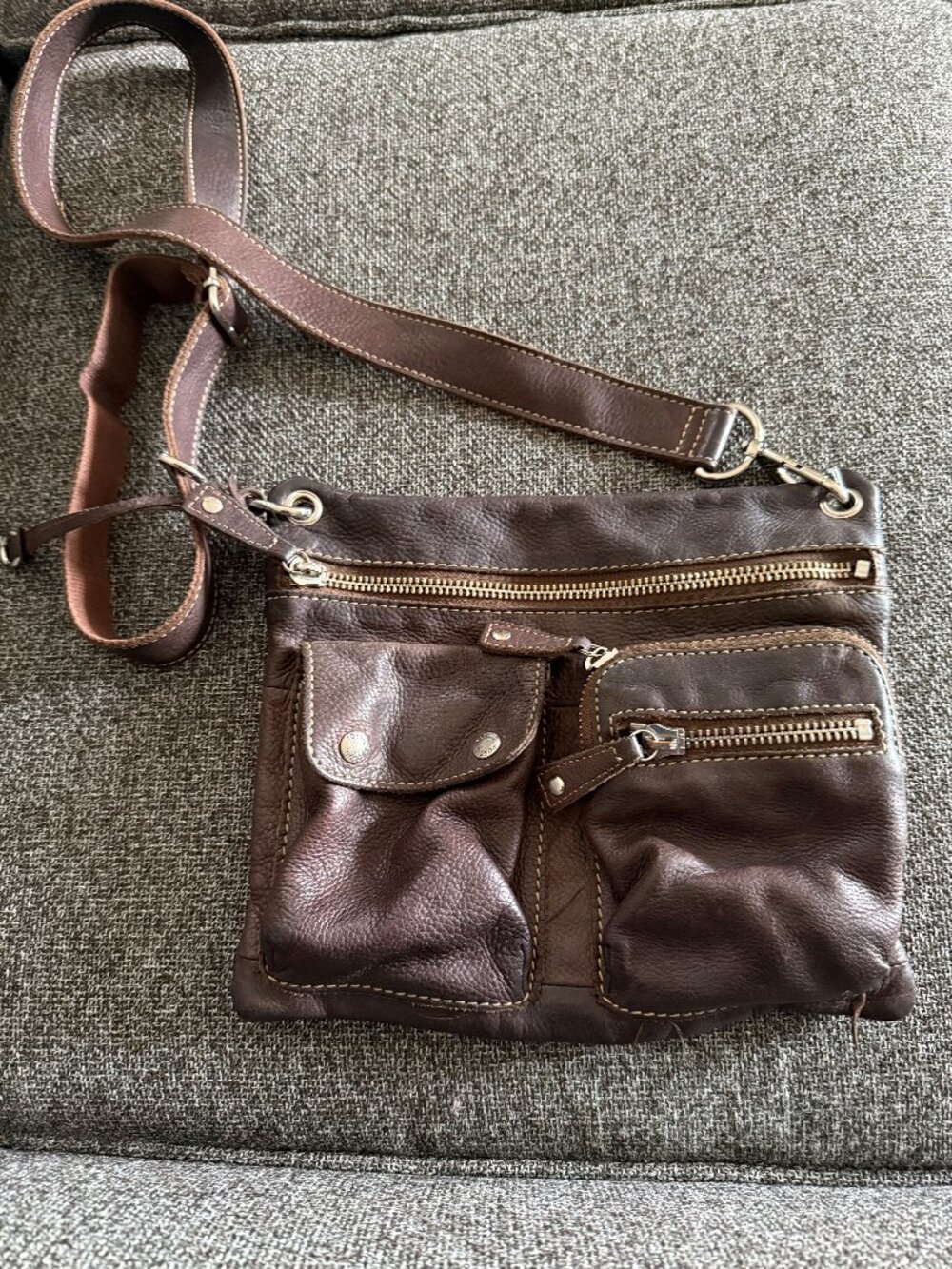 Fossil Leather Cargo cross body bag